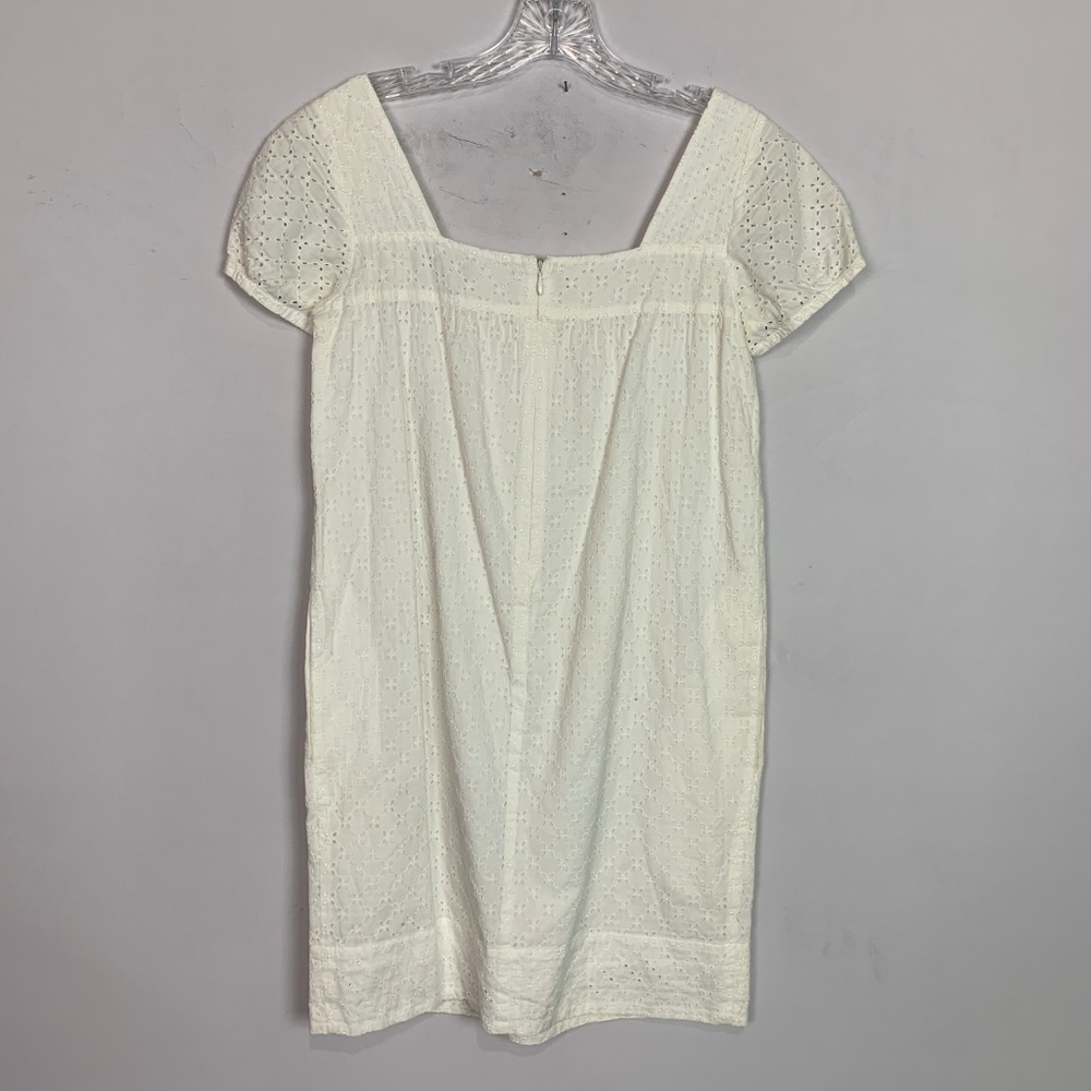 Vince | eyelet cap sleeve mini dress white size 2 - Picture 6 of 7